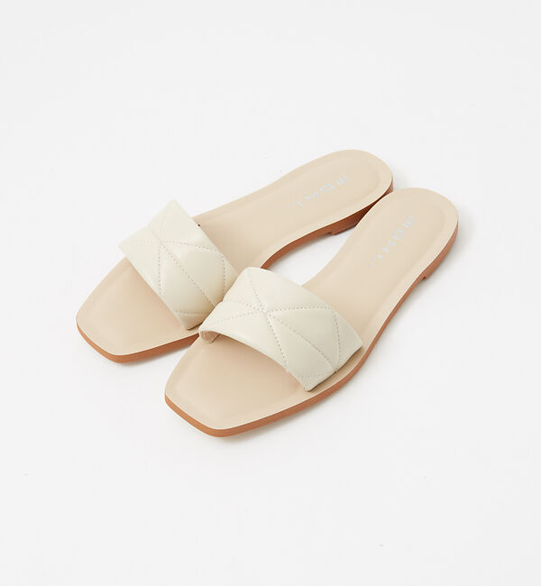 Rouge vif「【MOHI】スクウェアトゥミュールサンダル」|サンダル|