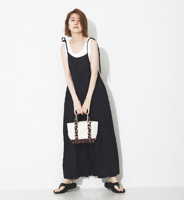 Rouge vif「【TICCA/ティッカ】リネンキャミソールコンビネゾン」|オールインワン|