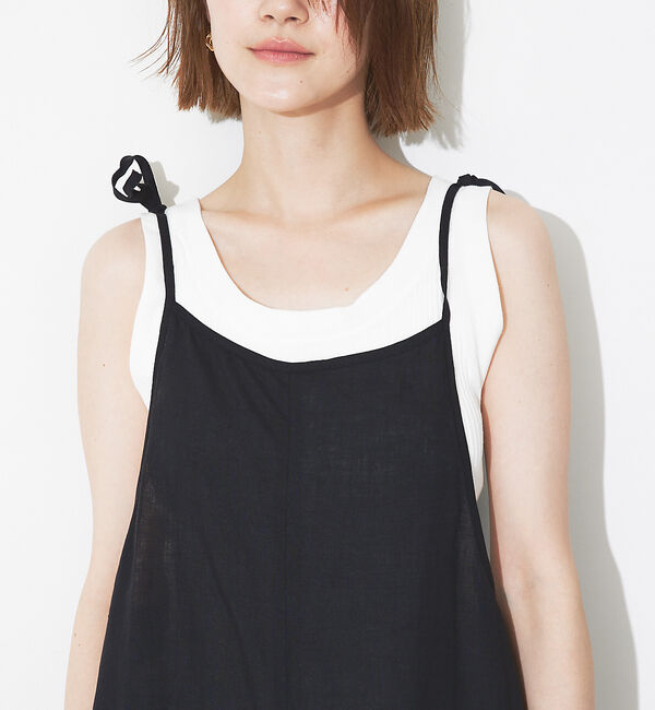 Rouge vif「【TICCA/ティッカ】リネンキャミソールコンビネゾン」|オールインワン|