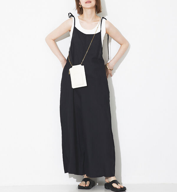 Rouge vif「【TICCA/ティッカ】リネンキャミソールコンビネゾン」|オールインワン|