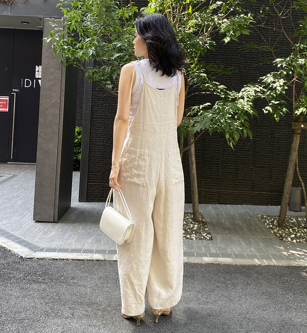 Rouge vif「【TICCA/ティッカ】リネンキャミソールコンビネゾン」|オールインワン|