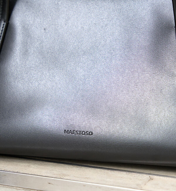 Rouge vif「【MAESTOSO/マエストソ】AURORA TOTE ポーチ付きレーザートート」|トートバッグ|