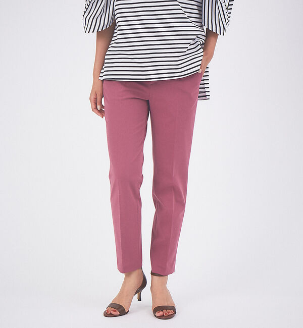 qualite「ドライギャバシガレットパンツ」|その他|モーブ