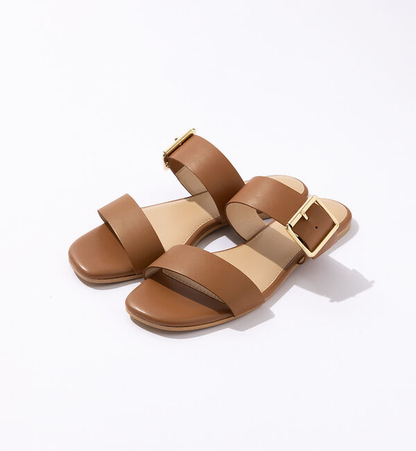 AU BANNISTER「【販売店舗限定】バックルスライドサンダル」|サンダル|ブラウン