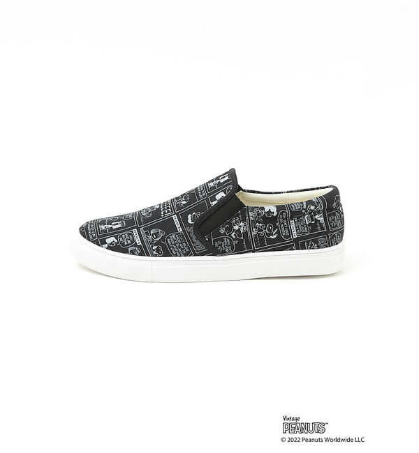 AU BANNISTER「【PEANUTS&times;Au BANNISTER】スヌーピーコラボ スリッポンスニーカ」|スニーカー|
