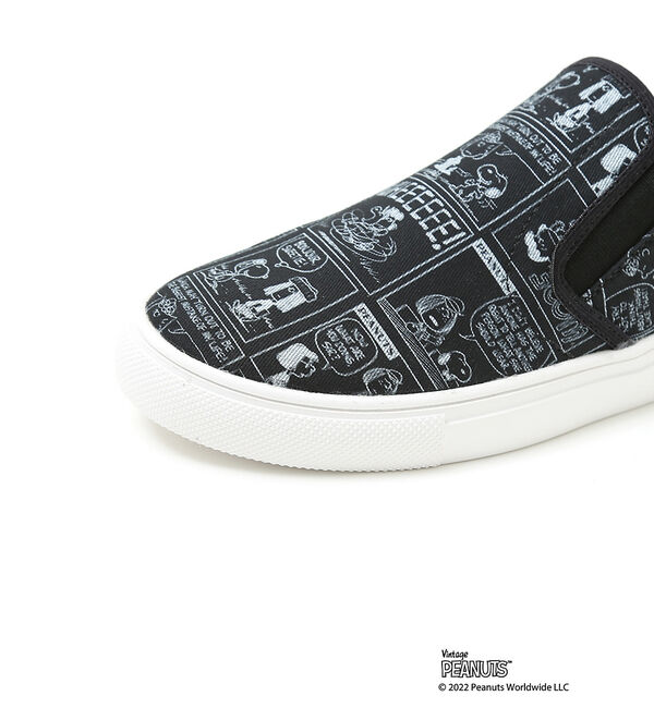AU BANNISTER「【PEANUTS&times;Au BANNISTER】スヌーピーコラボ スリッポンスニーカ」|スニーカー|