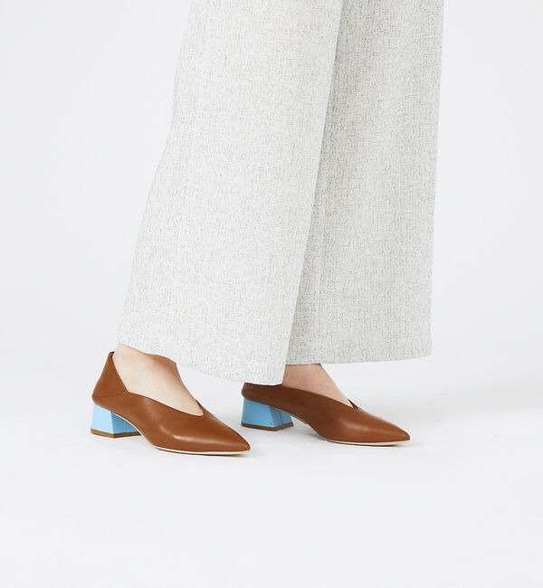 AU BANNISTER「カラーヒールポインテッド パンプス」|パンプス|