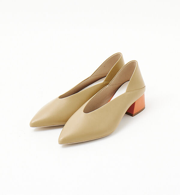 AU BANNISTER「カラーヒールポインテッド パンプス」|パンプス|