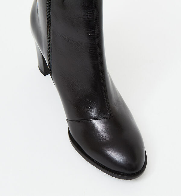 AU BANNISTER「【最高ブーツ/ 6.5cmヒール】ラウンドトゥブーツ」|ショートブーツ|