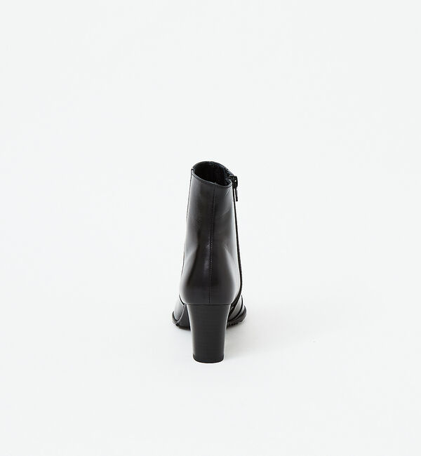 AU BANNISTER「【最高ブーツ/ 6.5cmヒール】ラウンドトゥブーツ」|ショートブーツ|