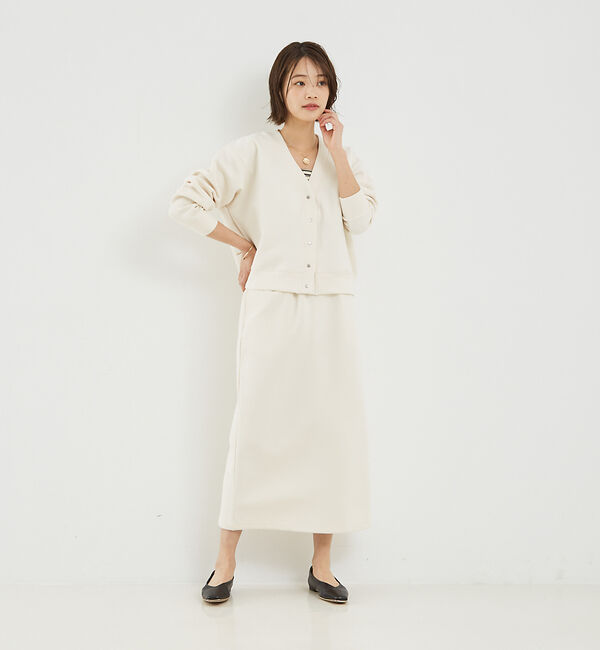 abahouse mavie「【セットアップ対応】シルキーダンボールカーディガン」|カーディガン|