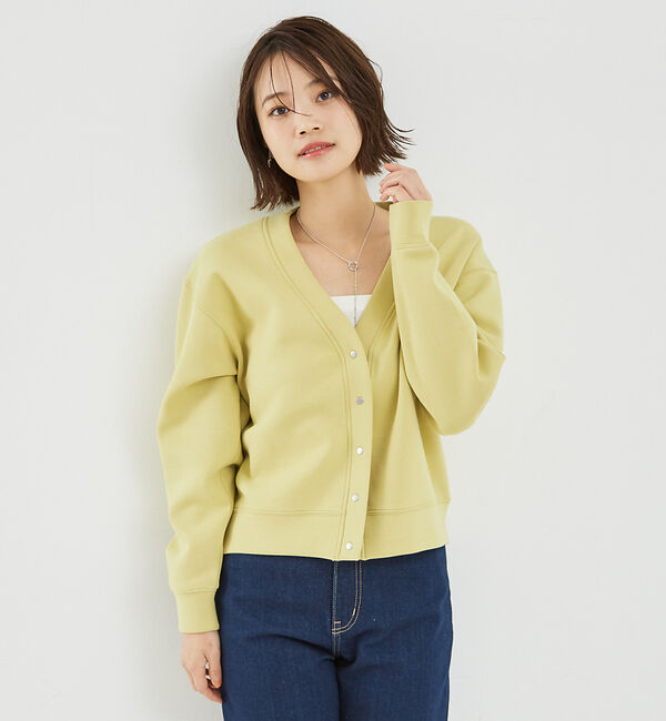 abahouse mavie「【セットアップ対応】シルキーダンボールカーディガン」|カーディガン|