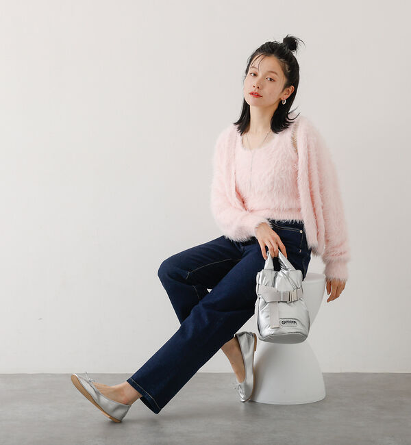 abahouse mavie「【２点セット】シャギーニットアンサンブル」|ニット・セーター|