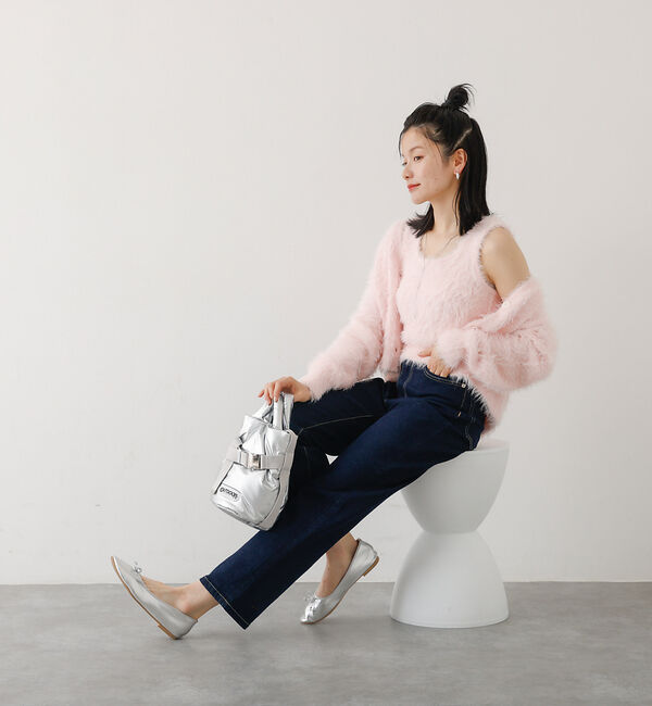 abahouse mavie「【２点セット】シャギーニットアンサンブル」|ニット・セーター|