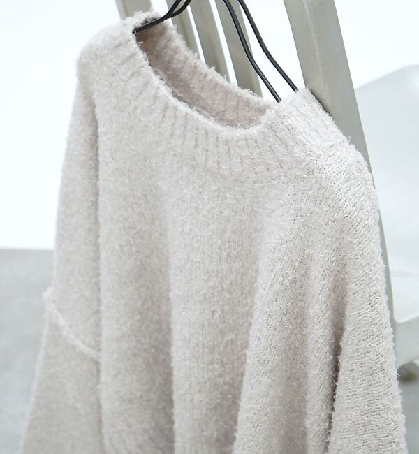 abahouse mavie「ブークレワイドスリーブショートニット」|ニット・セーター|