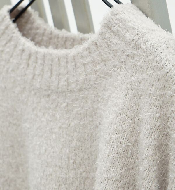 abahouse mavie「ブークレワイドスリーブショートニット」|ニット・セーター|