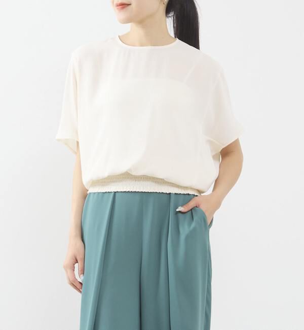 TIARA「オリガミブラウス（セットアップ可）」|シャツ・ブラウス|アイボリー