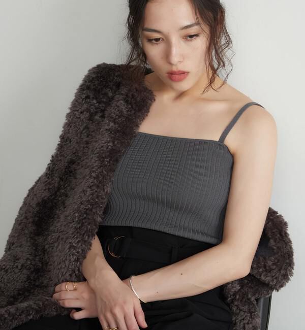 Liesse「ニットビスチェ」|ニット・セーター|チャコール