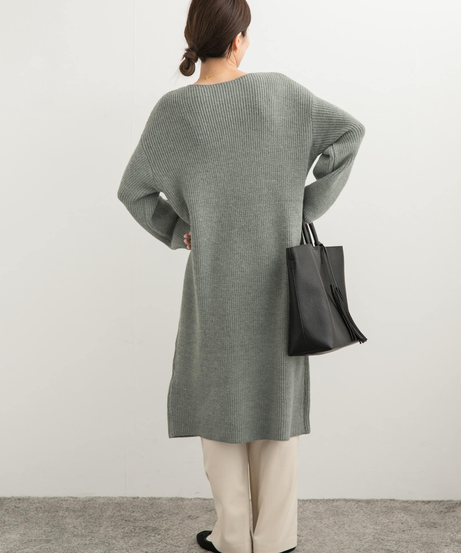 URBAN RESEARCH DOORS「畦ミディ丈ニットワンピース」|ワンピース|