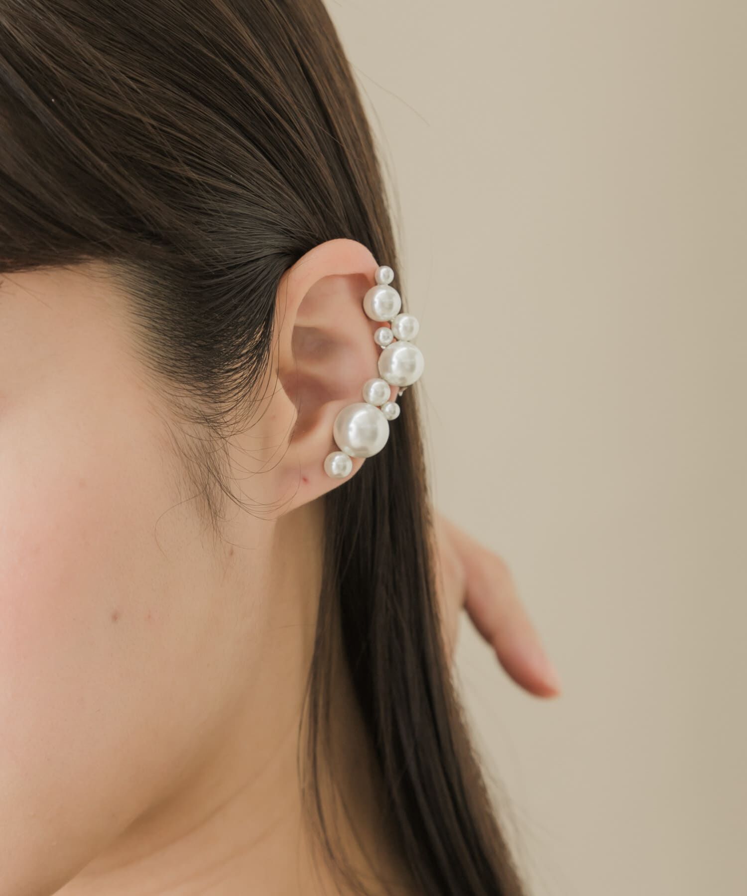 SMELLY「ランダムパールカタミミイヤリング」|イヤリング|