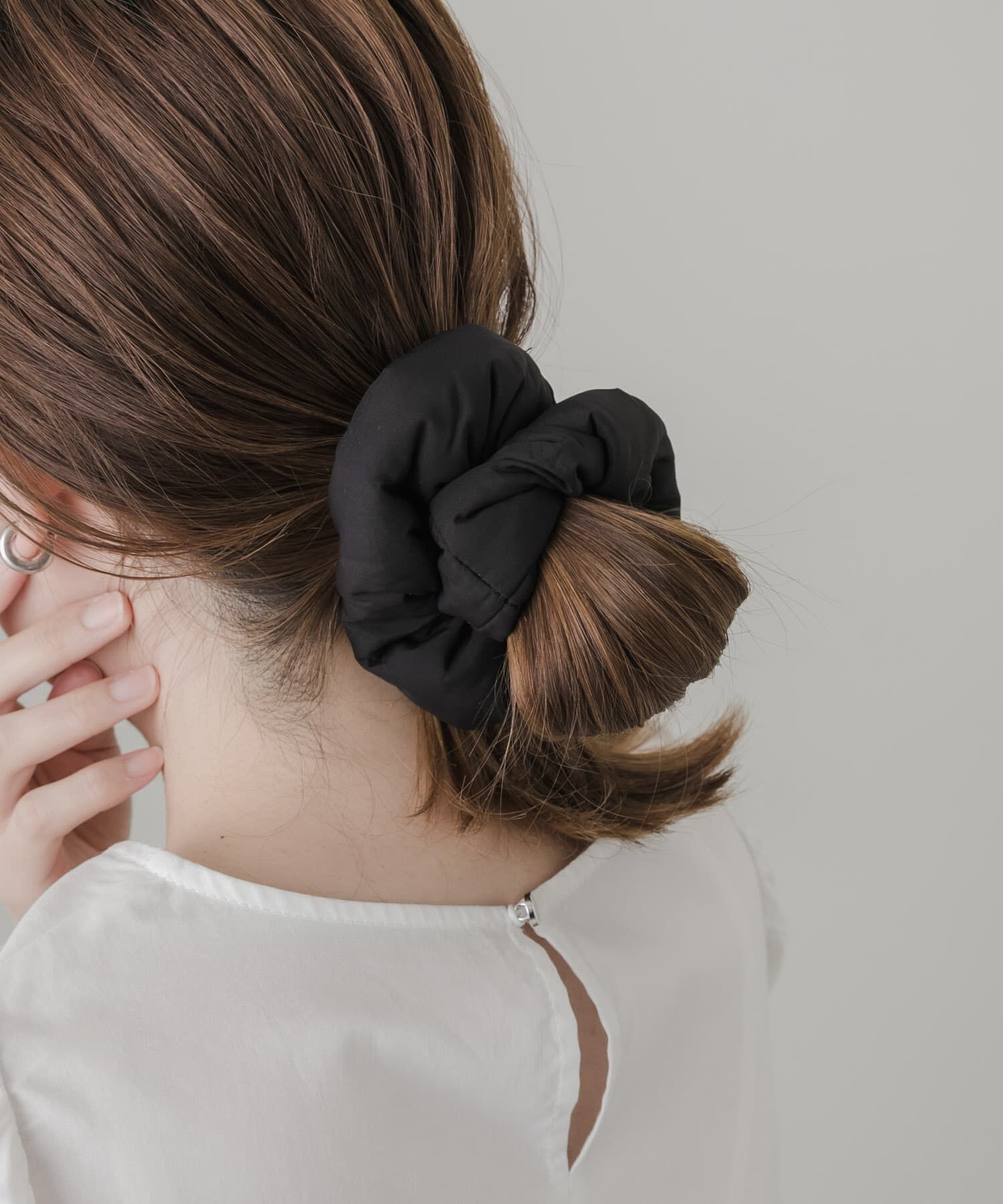 SMELLY「3セットシュシュ」|ヘアゴム・シュシュ|ブラック