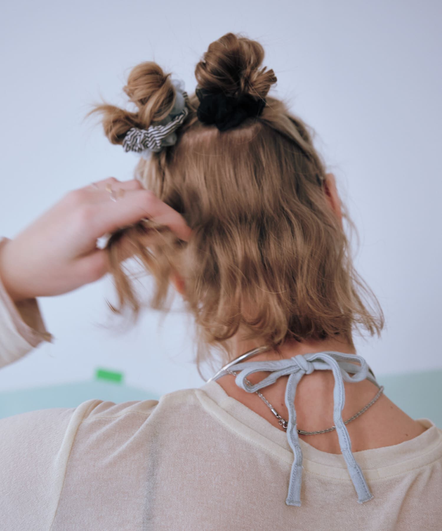 SMELLY「ギンガムチェック3セットヘアゴム」|ヘアゴム・シュシュ|