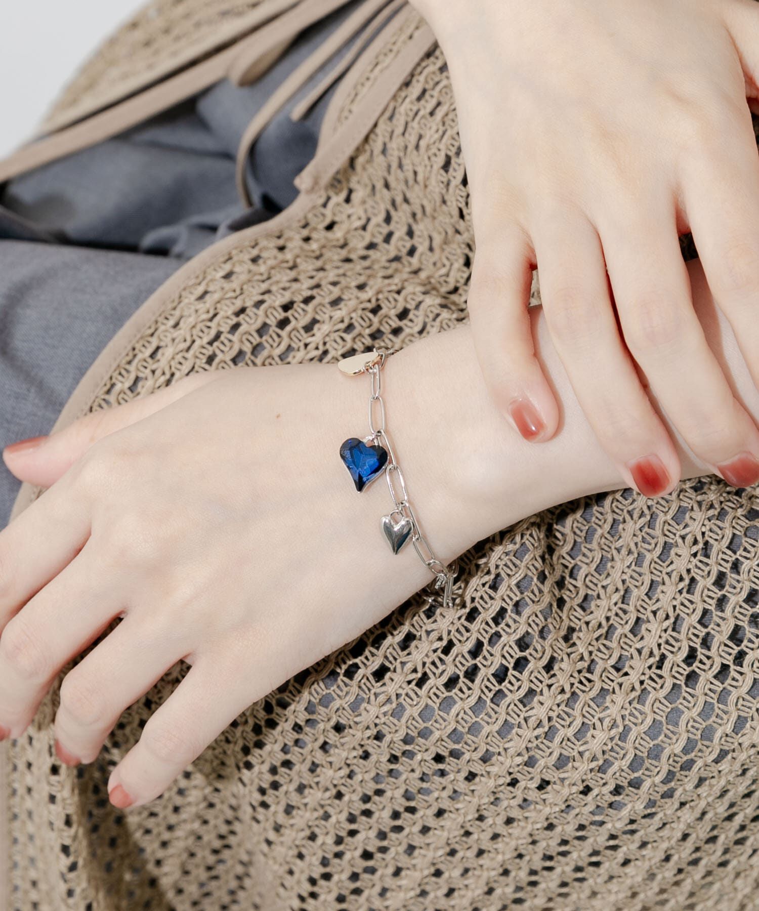 SMELLY「メタルハートチャームブレスレット」|ブレスレット・バングル|