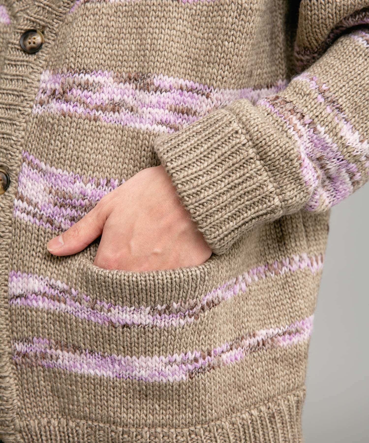 Sonny Label 「ウール混スペースダイニットカーディガン」|カーディガン|