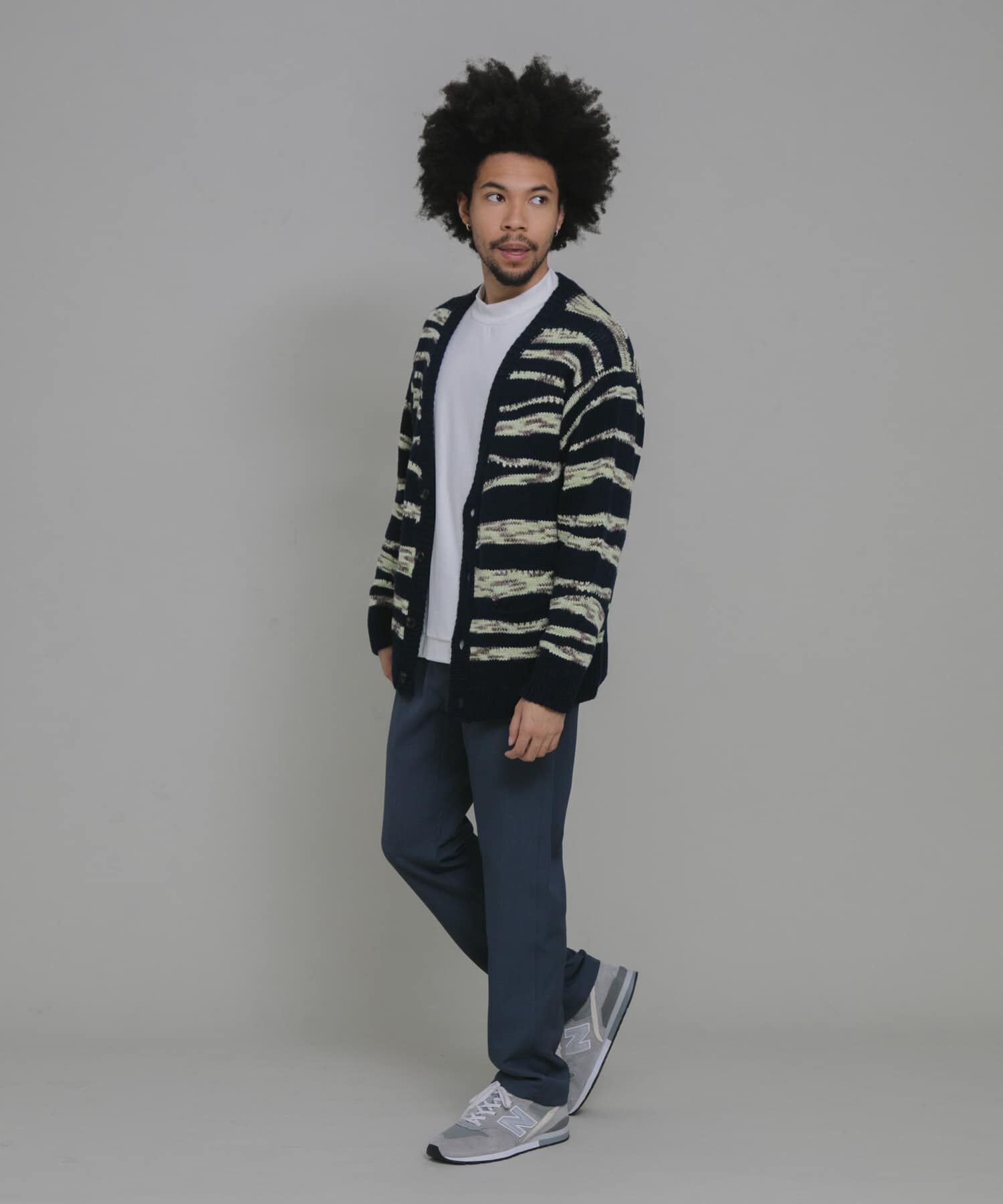 Sonny Label 「ウール混スペースダイニットカーディガン」|カーディガン|