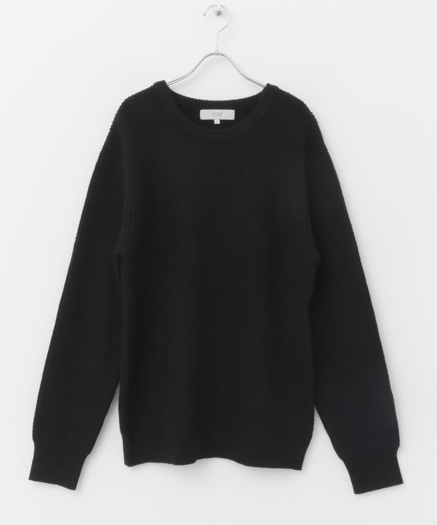 URBAN RESEARCH ROSSO「ウォッシャブルストレッチワッフルクルーネックプルオーバー」|ニット・セーター|