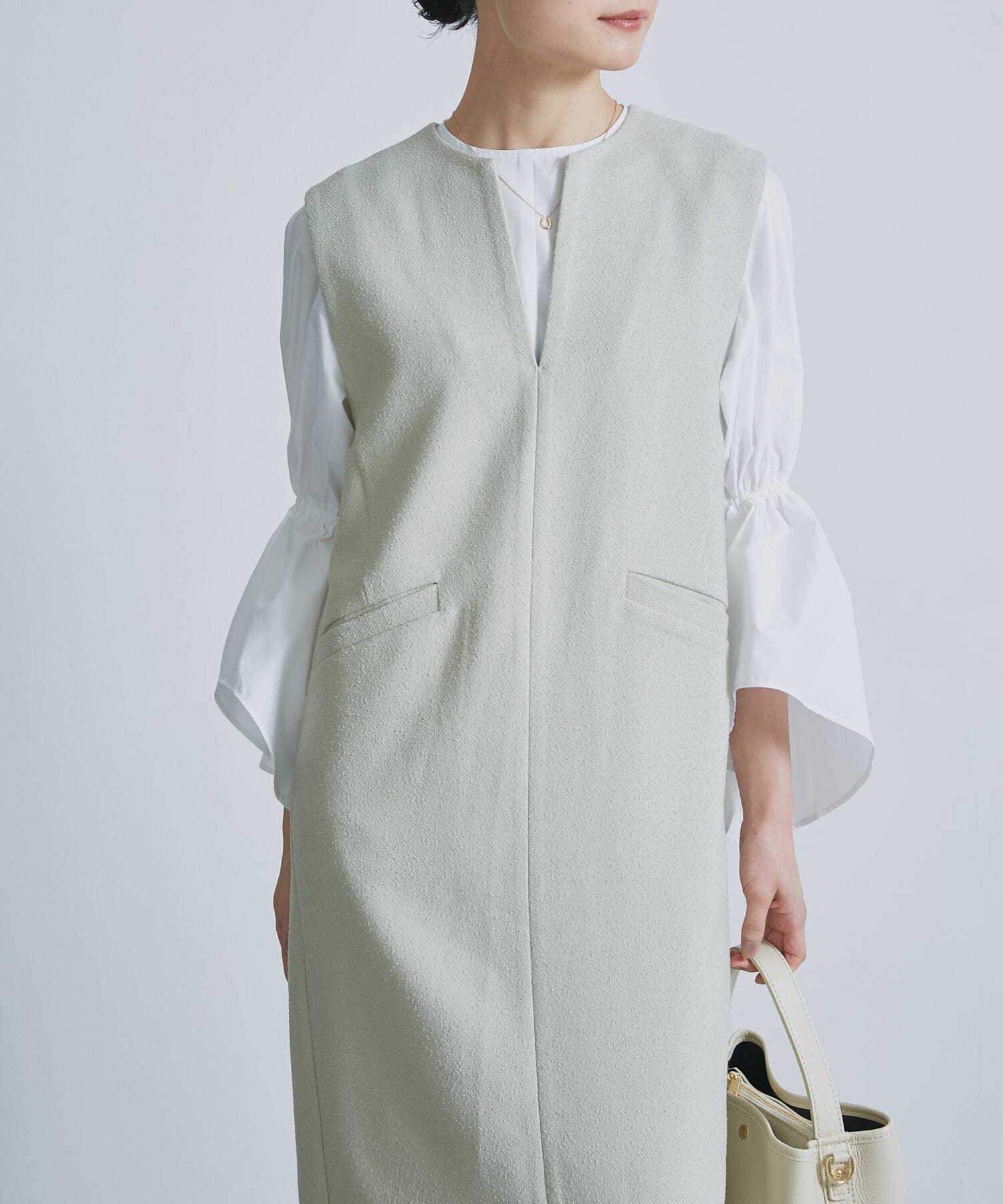 URBAN RESEARCH ROSSO「キーネックレイヤードワンピース」|ワンピース|