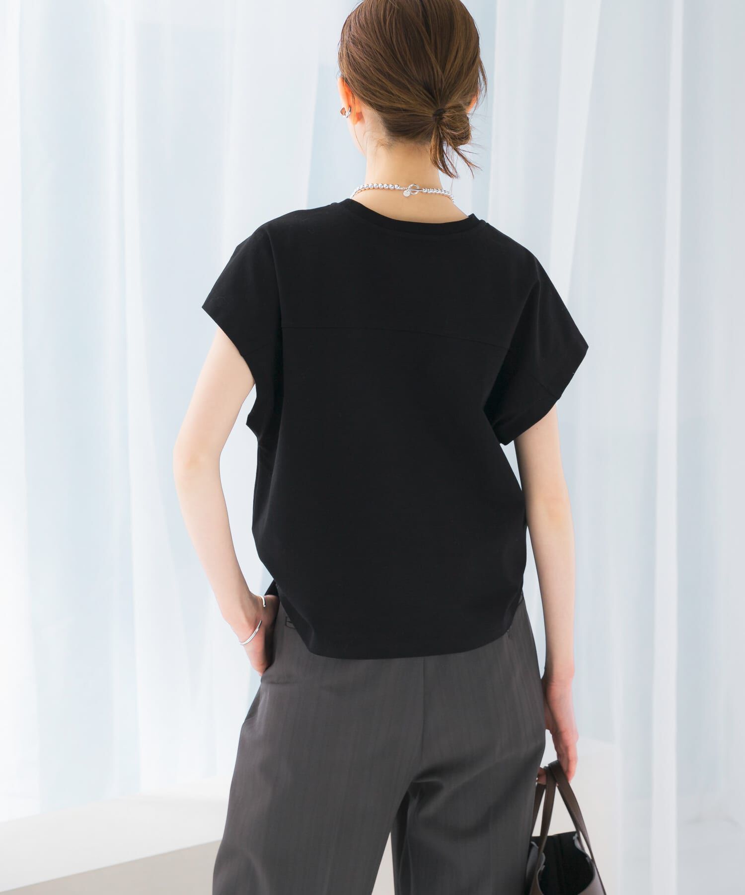 URBAN RESEARCH ROSSO「タックスリーブクールタッチカットソー」|Tシャツ・カットソー|