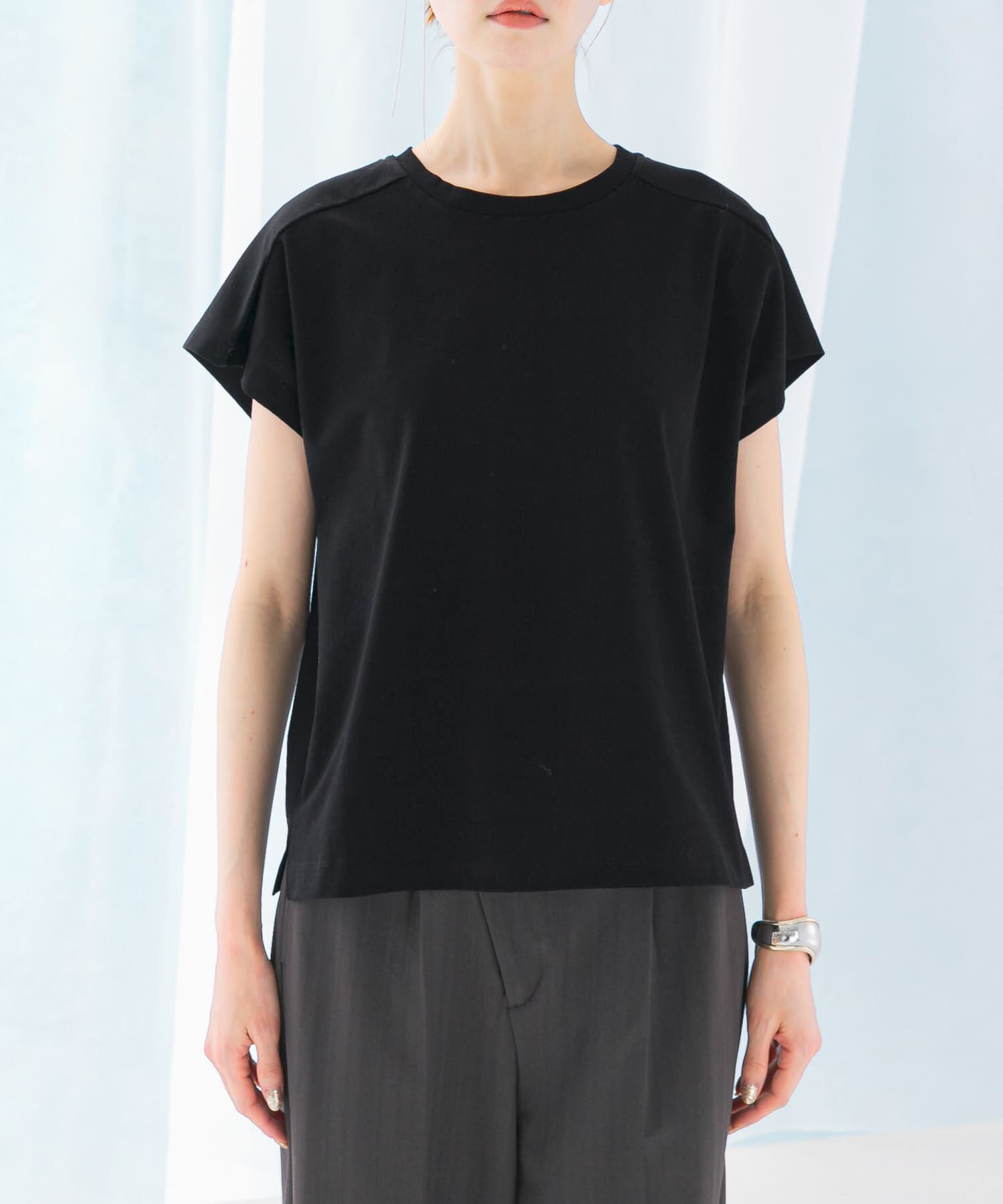 URBAN RESEARCH ROSSO「タックスリーブクールタッチカットソー」|Tシャツ・カットソー|