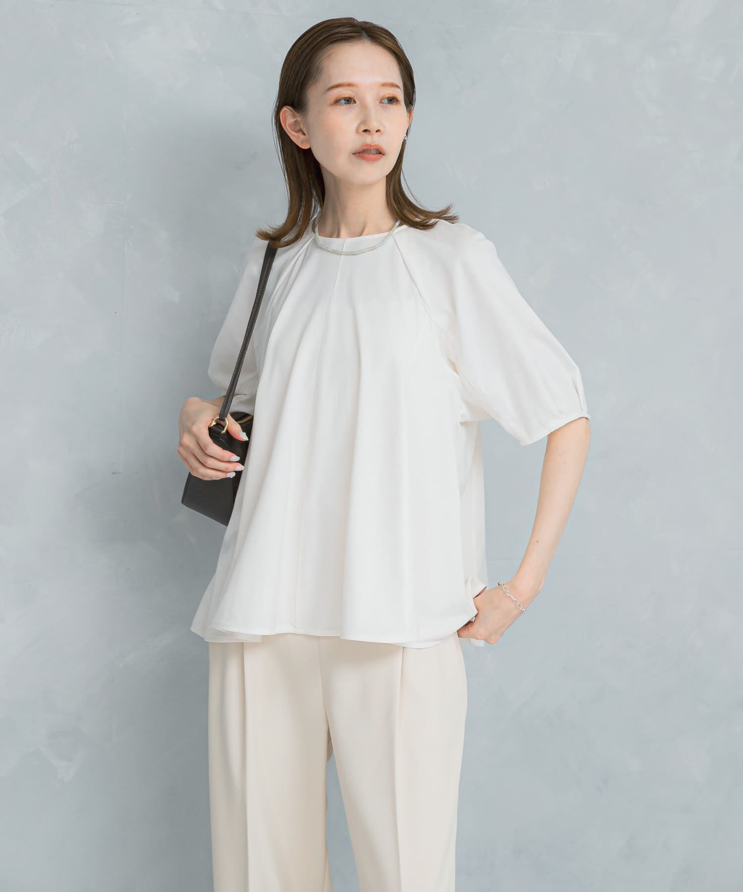 URBAN RESEARCH ROSSO「クールタッチフレアポンチプルオーバー」|Tシャツ・カットソー|