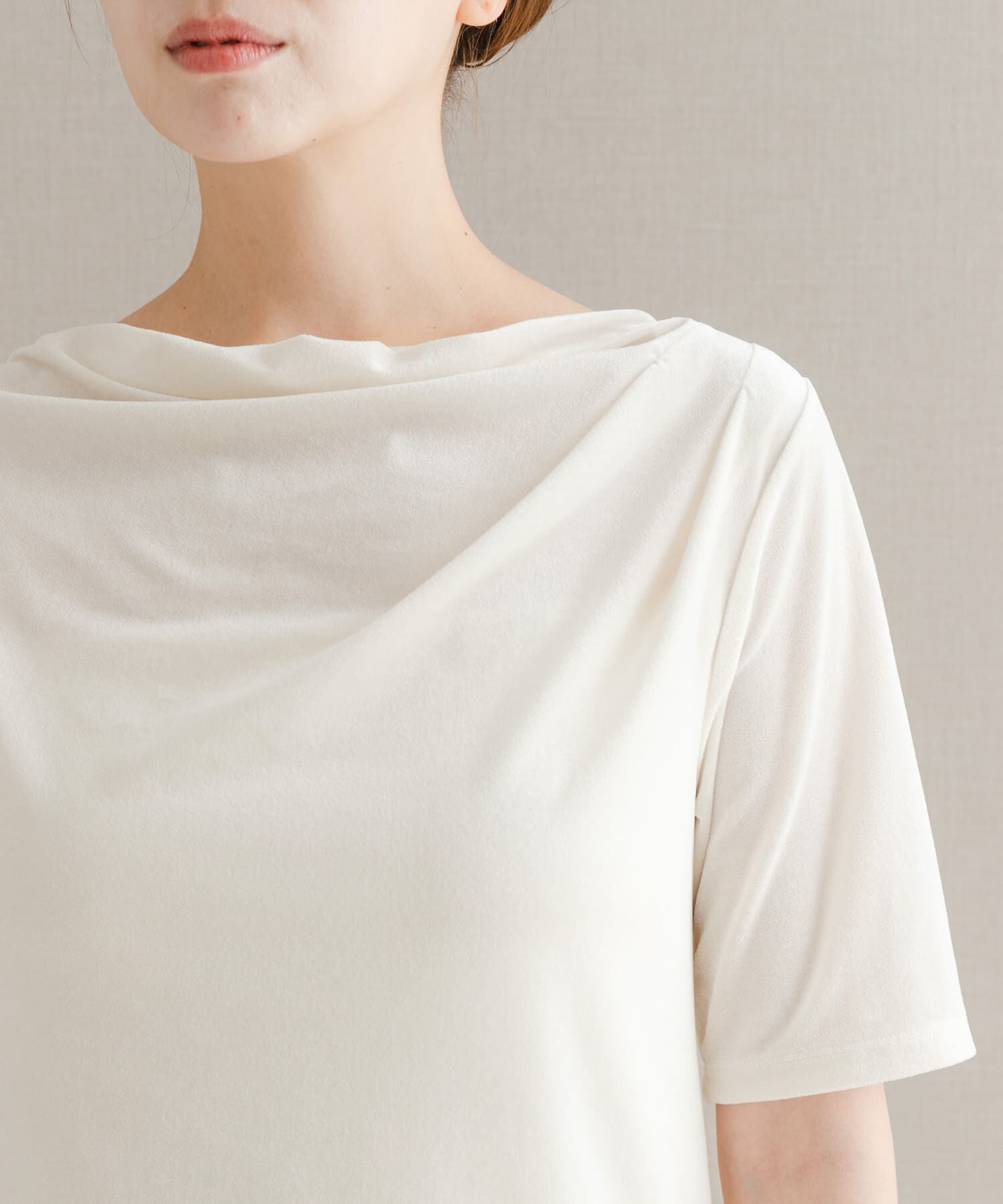 URBAN RESEARCH ROSSO「シアーストレッチベロアカットソー」|Tシャツ・カットソー|