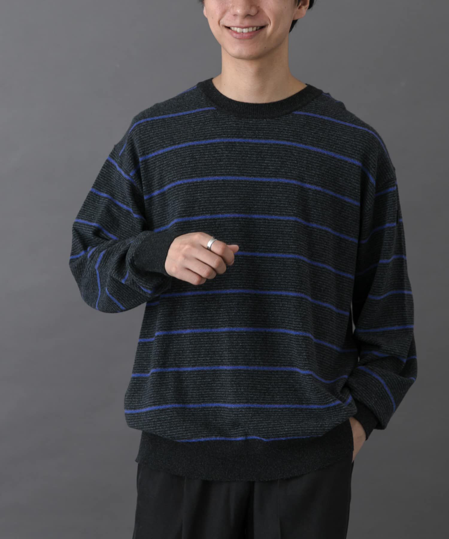 URBAN RESEARCH DOORS「FORK&SPOON 　PROVORONEプルオーバーニット」|ニット・セーター|パープル系その他