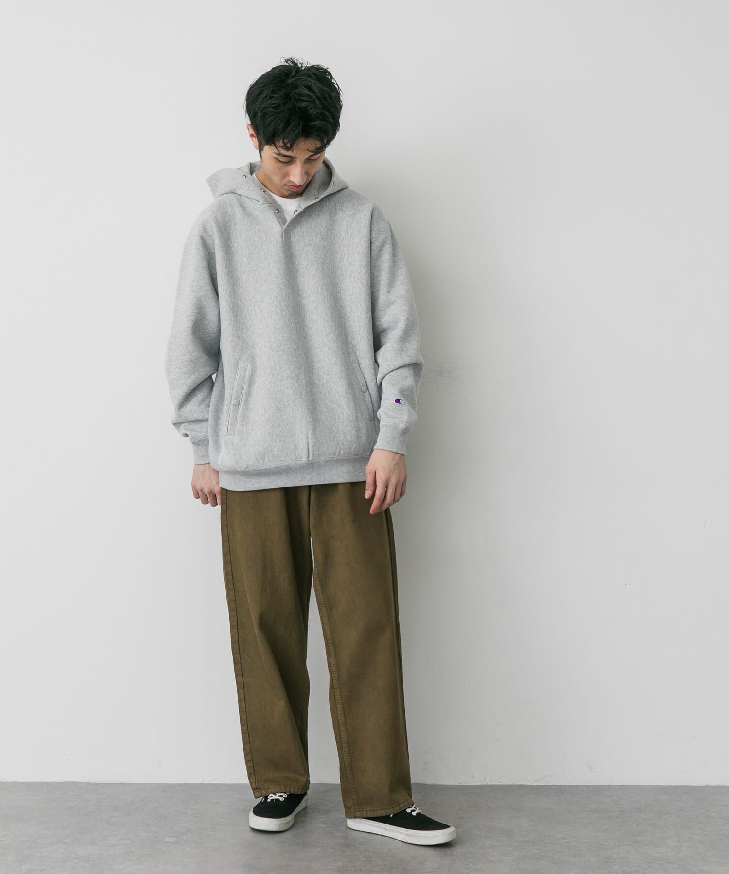 URBAN RESEARCH DOORS「『別注』Champion&times;DOORS　RW HALF SNAP PARKA」|パーカー|