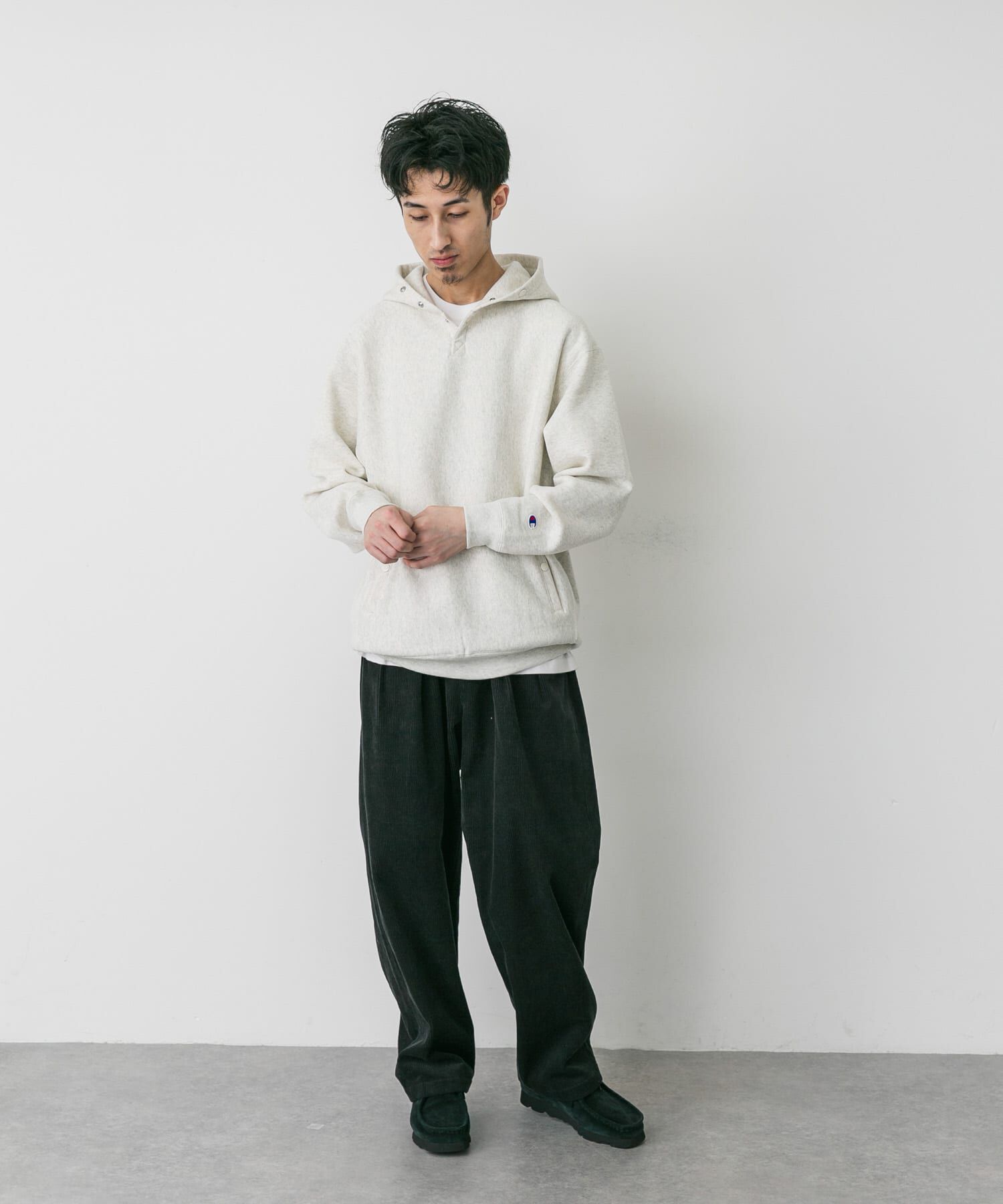 URBAN RESEARCH DOORS「『別注』Champion&times;DOORS　RW HALF SNAP PARKA」|パーカー|