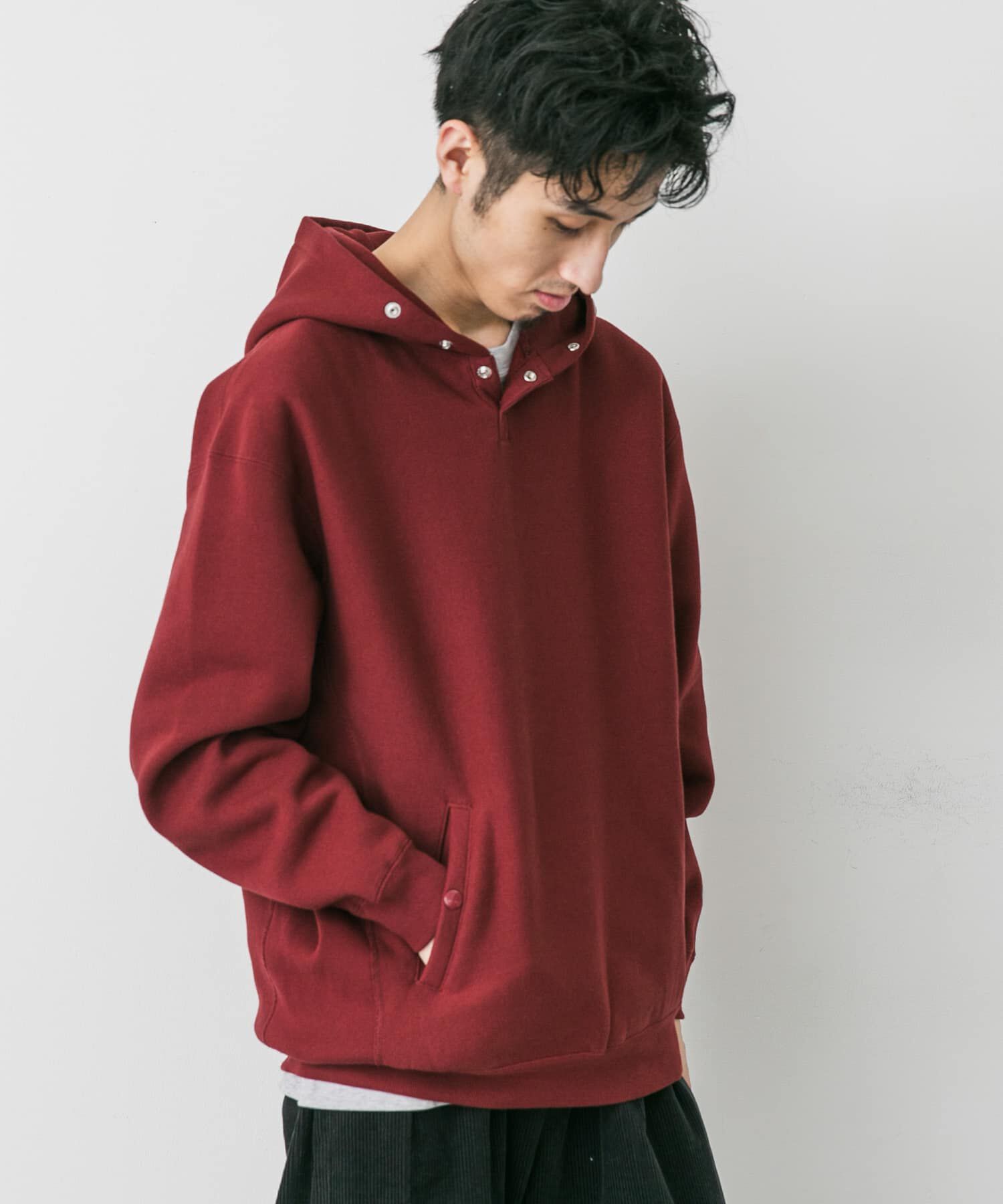 URBAN RESEARCH DOORS「『別注』Champion&times;DOORS　RW HALF SNAP PARKA」|パーカー|