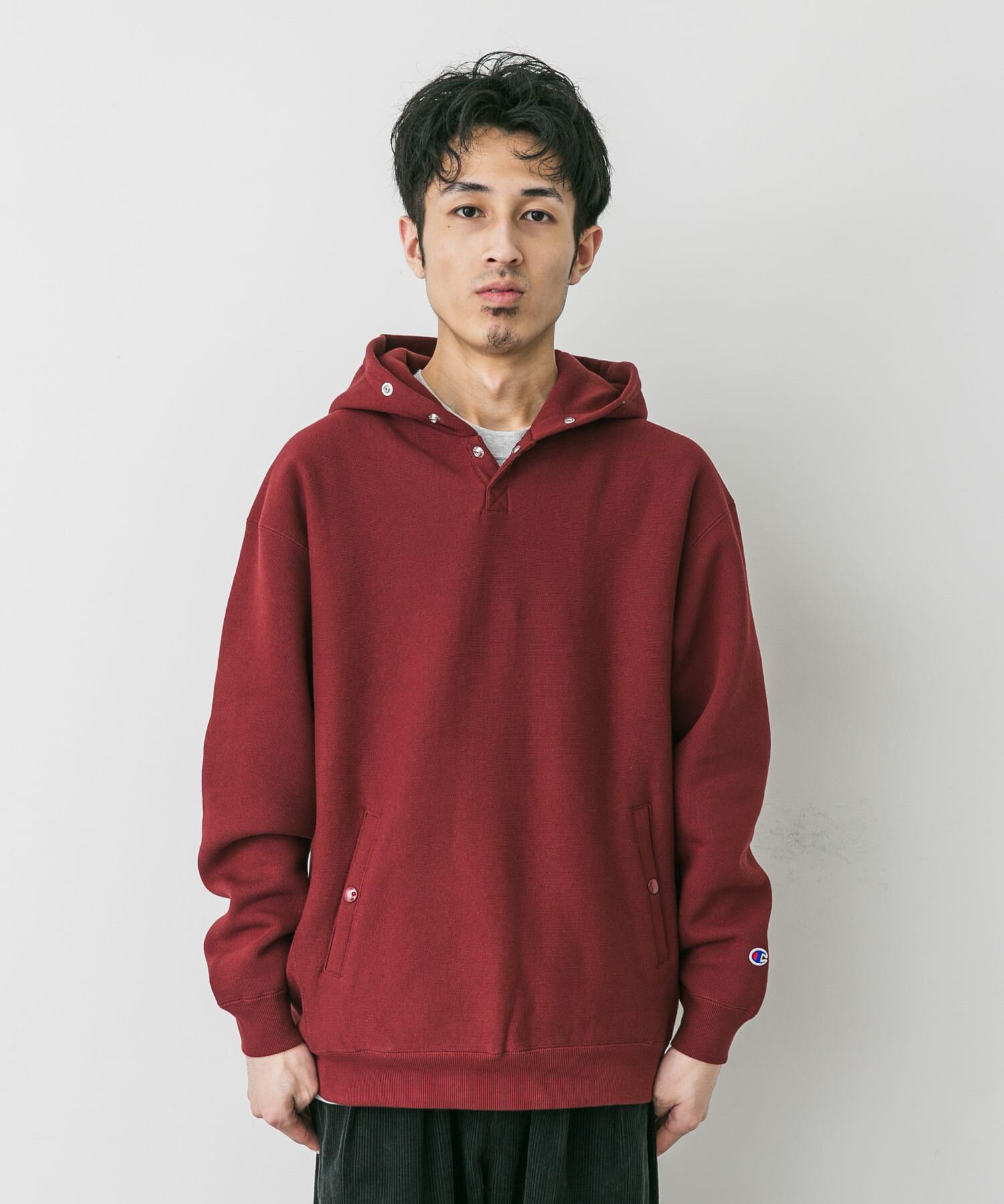 URBAN RESEARCH DOORS「『別注』Champion&times;DOORS　RW HALF SNAP PARKA」|パーカー|