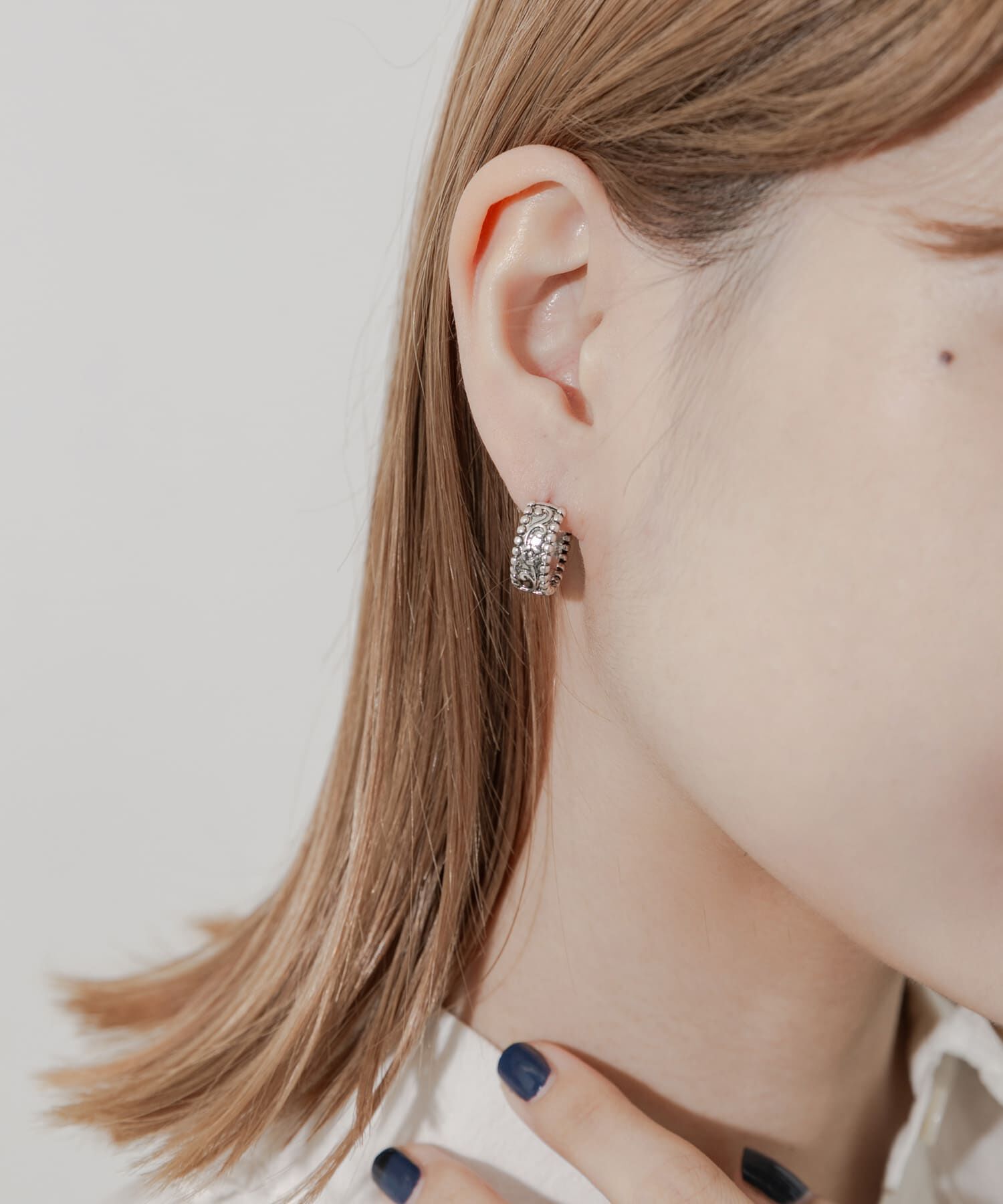 SMELLY「ヴィンテージチックワンタッチフープピアス」|ピアス|