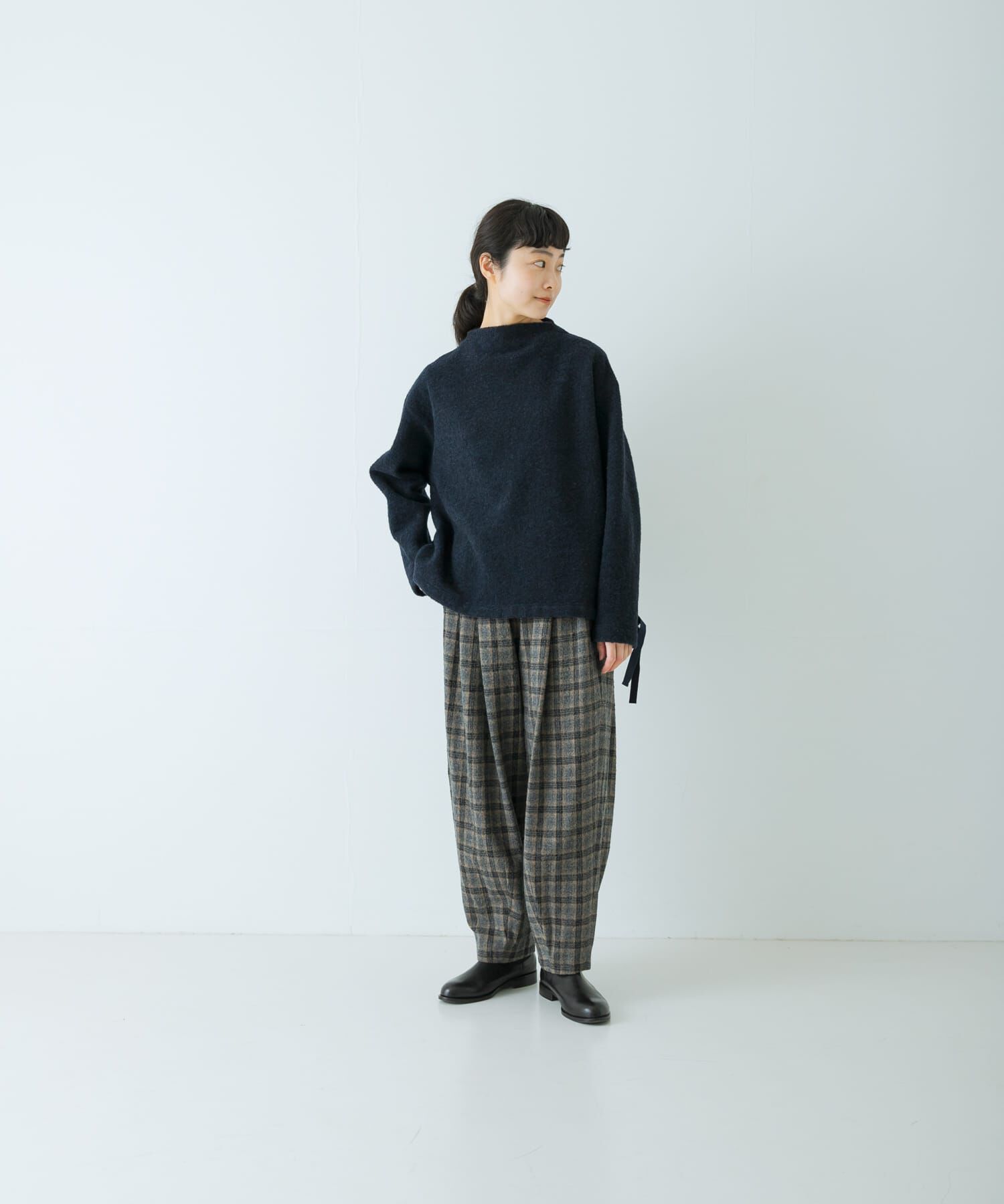 かぐれ「ウールコットンチェックパンツ」|その他|