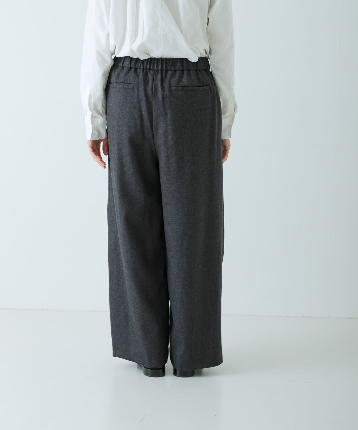 かぐれ「ウールフラノタックワイドパンツ」|その他|