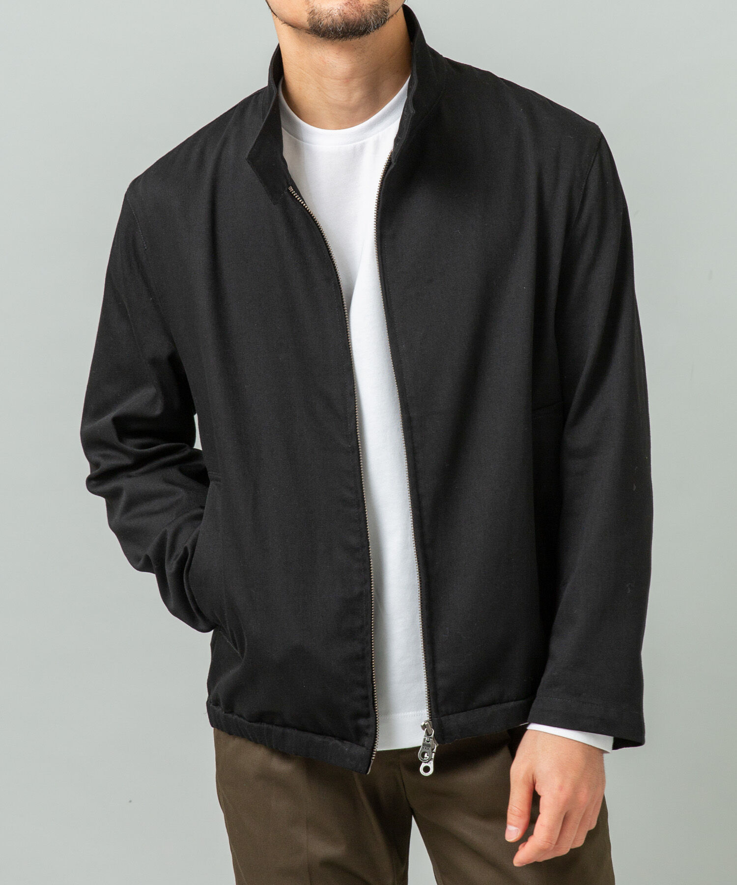 URBAN RESEARCH ROSSO「デニムスタンドブルゾン」|ブルゾン・スタジャン|