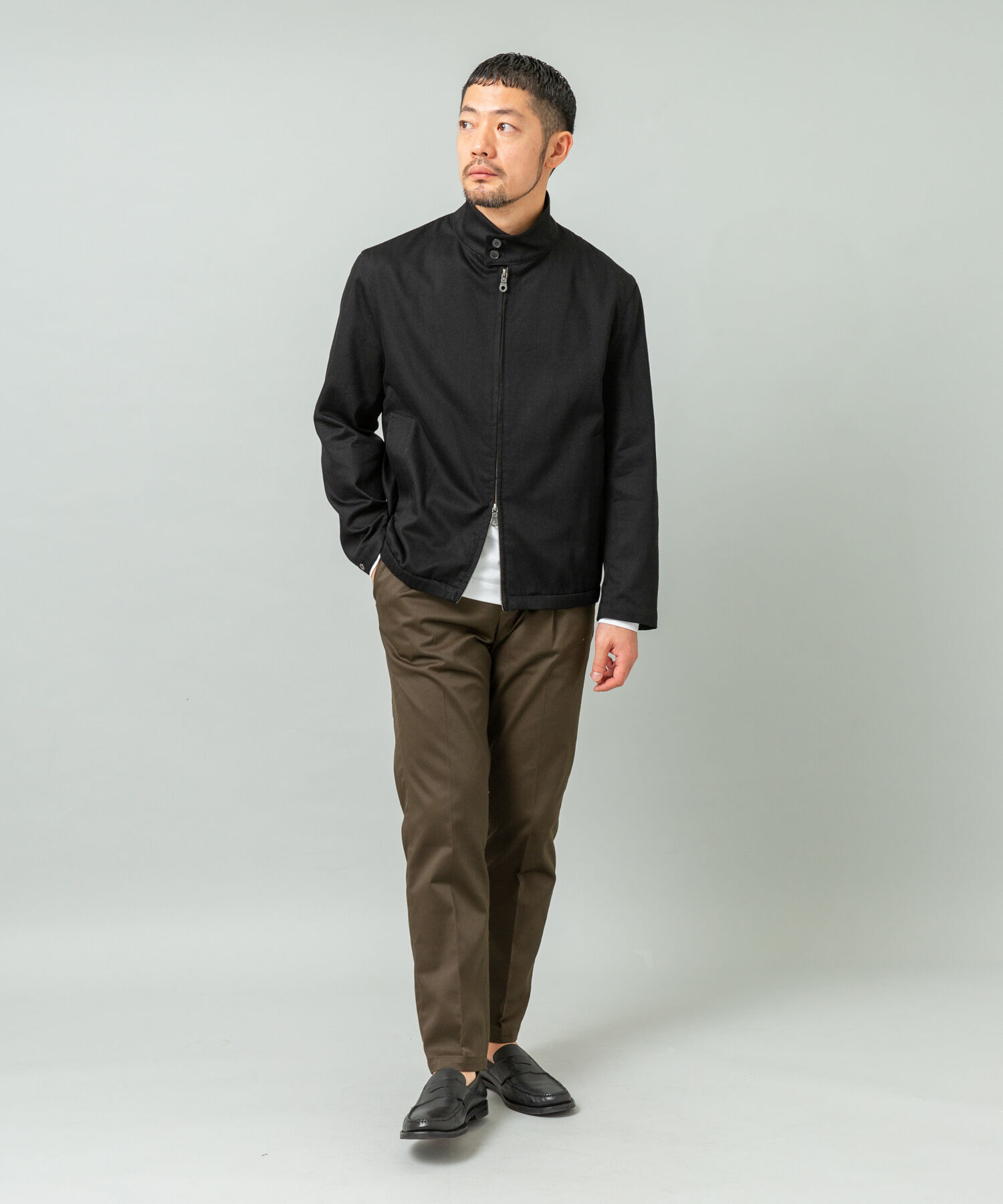 URBAN RESEARCH ROSSO「デニムスタンドブルゾン」|ブルゾン・スタジャン|