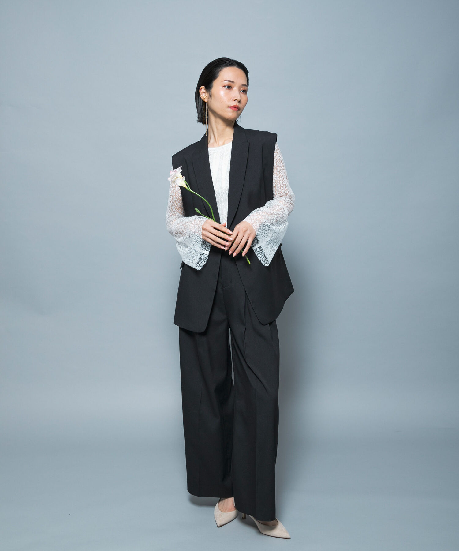 URBAN RESEARCH ROSSO「防シワシャンブレーツイルダブルジレ」|ベスト・ジレ|