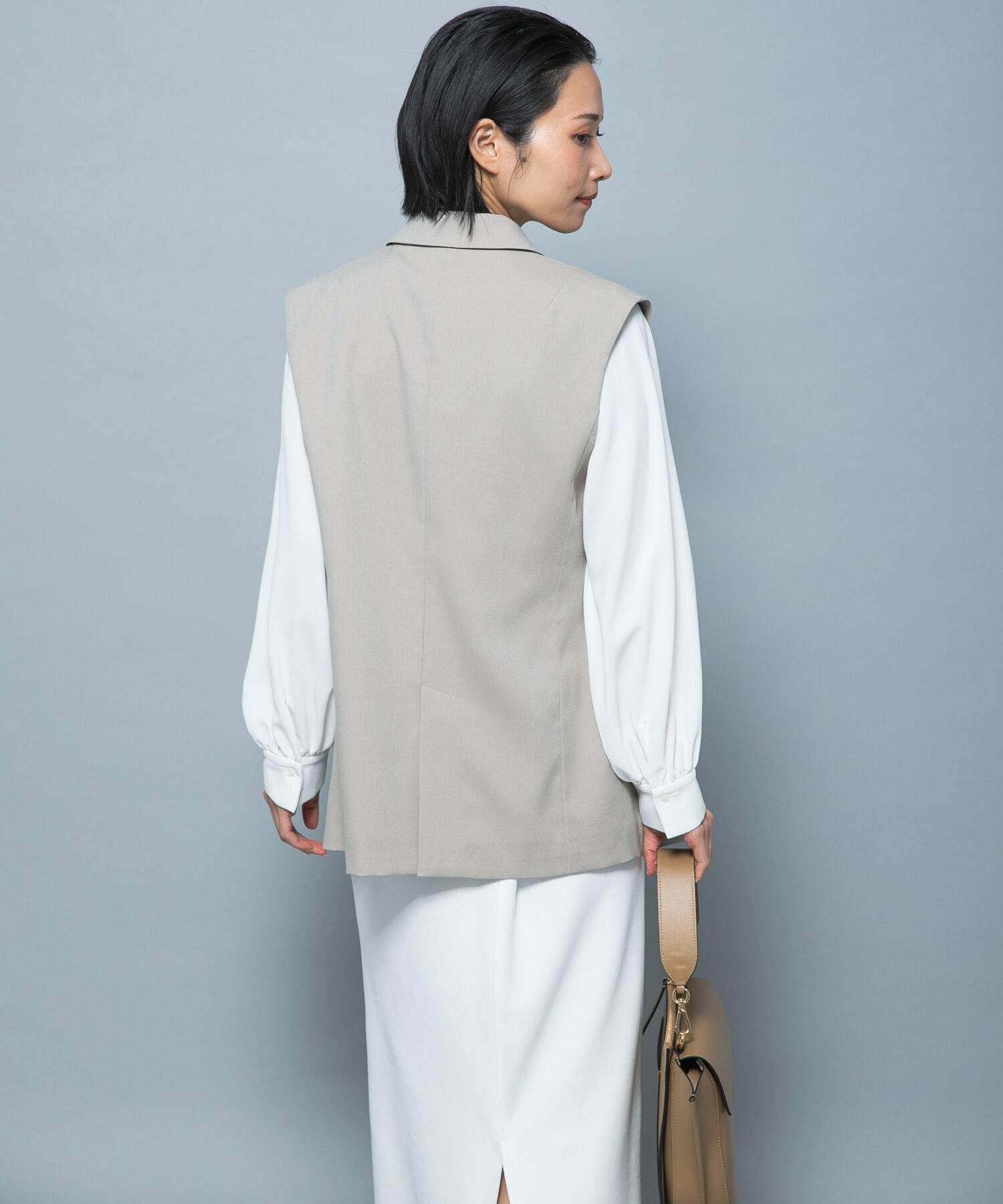 URBAN RESEARCH ROSSO「防シワシャンブレーツイルダブルジレ」|ベスト・ジレ|