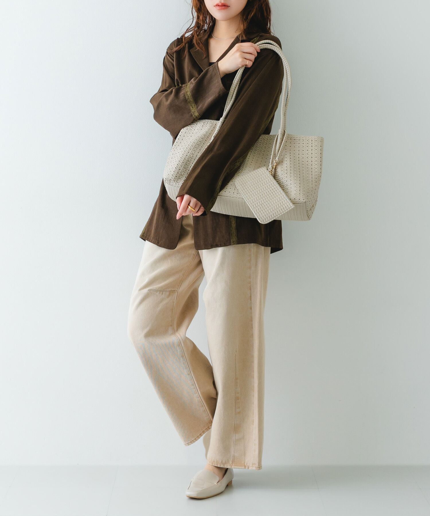 RODE SKO「ポーチ付パンチングラージトートバッグ」|トートバッグ|