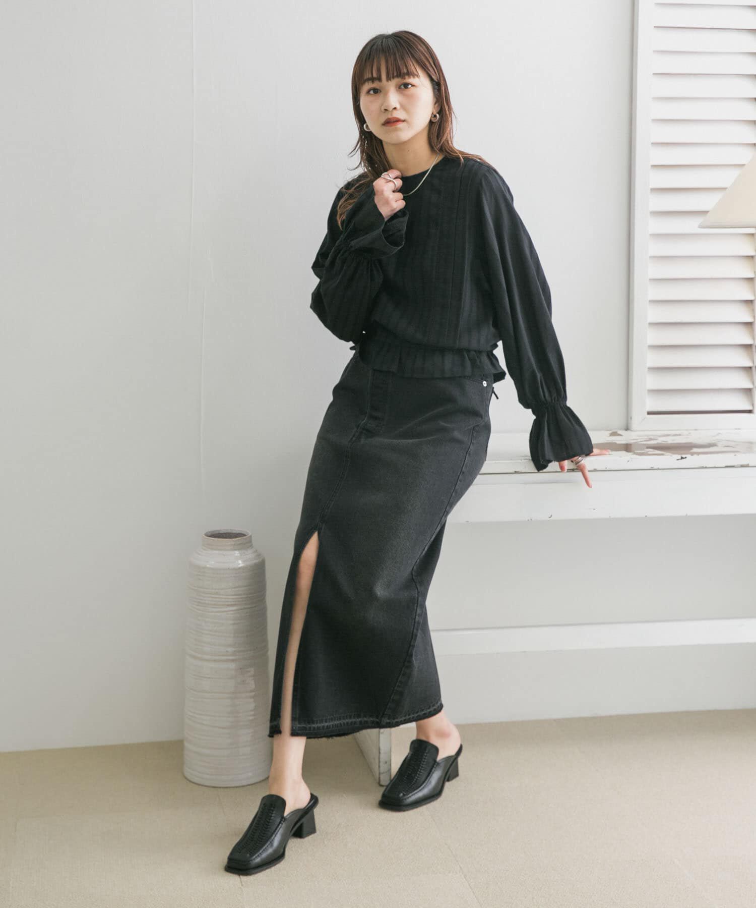  「BACKリボンボリュームスリーブブラウス」|シャツ・ブラウス|