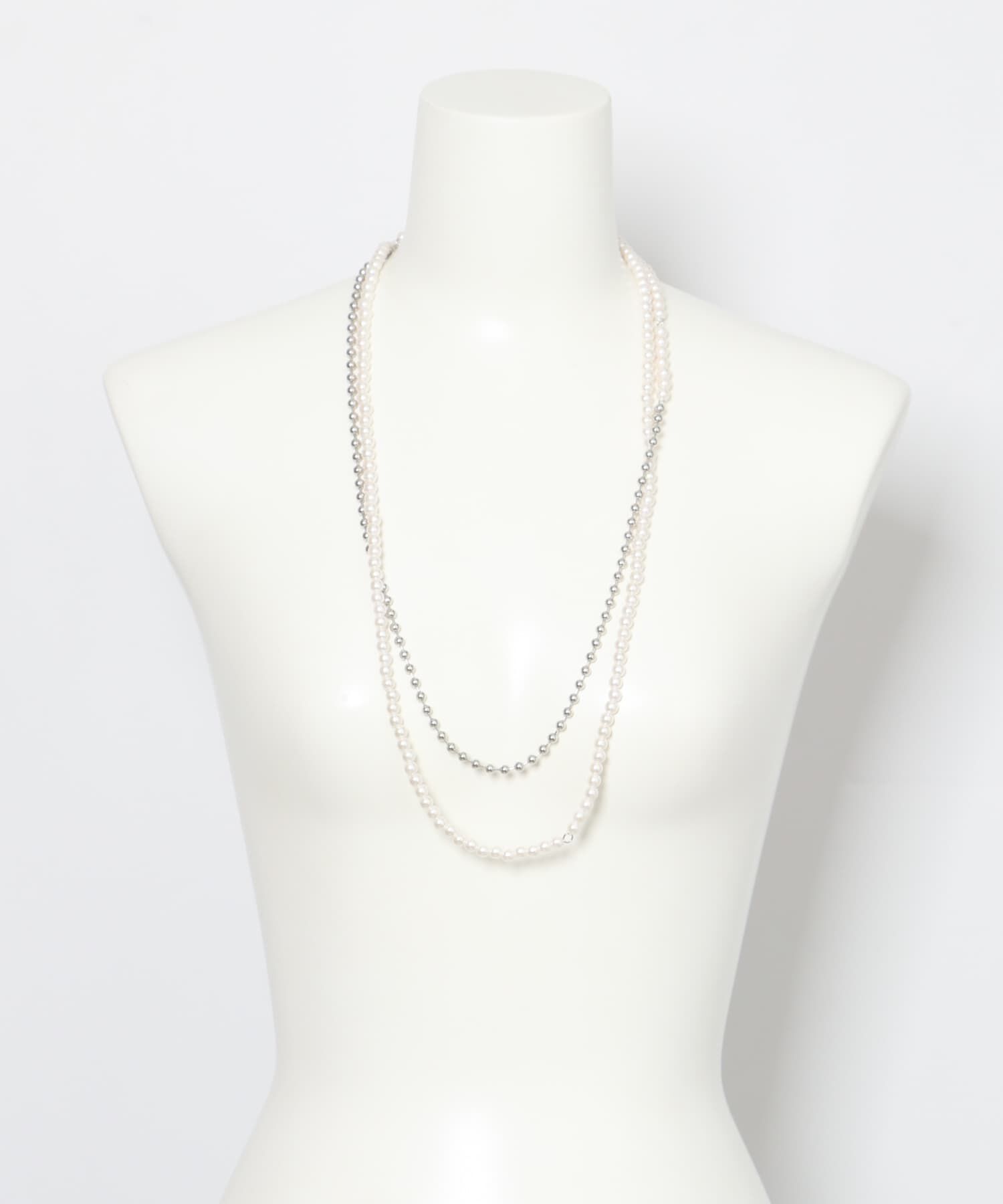  「ピン付きロングネックレス」|ネックレス|